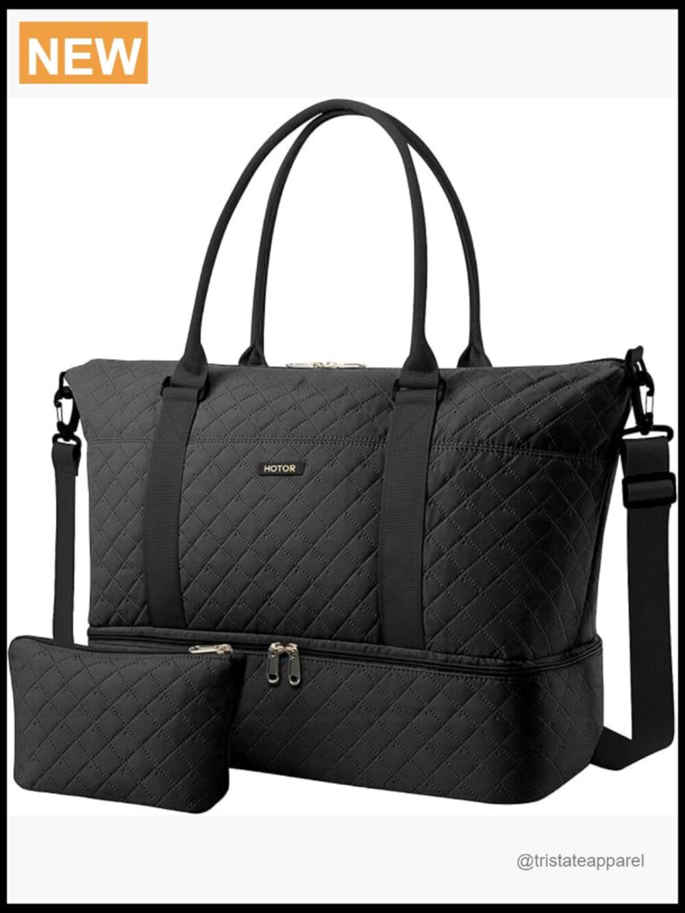 Travel Duffel Bag with Shoe Compartment, Carry On Overnight Bag